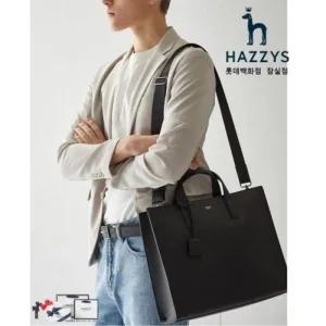 (매장)헤지스 ACC [백화점BEST] HJBA5E850BK 남성 블랙 참장식 서류형 크로스 겸용 토트백 142276