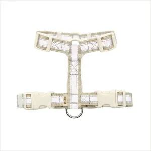 [콩심팥심]D18 BON 본 고휘도 반사 H형 하네스 (베이지)M 하네스목줄 강아지리드줄 강아지여름