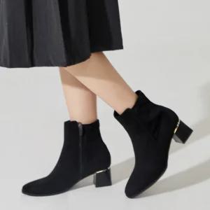 엠.무크 후버 스판힐 앵클부츠 스웨이드 블랙 516523604IA