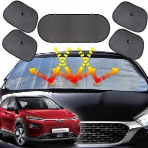 코나일렉트릭 햇빛가리개 앞유리커버 차박용품 6종세트