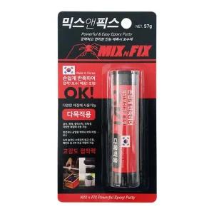 믹스앤픽스 OK 스틱 에폭시 다목적용 57g 금속/유리/