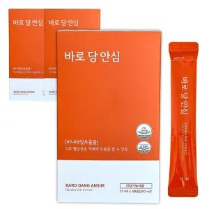 바로당안심 꾸지뽕 여주 돼지감자 즙 바나바잎 추출물 17ml x 30포, 3개
