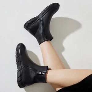 엠.무크 블랑 소가죽 앵클부츠 블랙 516523618AA