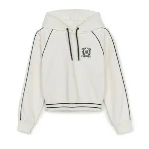 MLB후드티 GQC 3FHDV0344-50CRS 여성 스포티브 바시티 밴딩 크롭 후드티