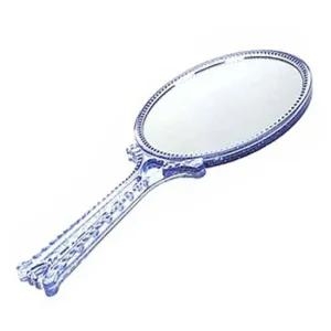 하트손잡이거울(대)-반짝이 하트손잡이거울 대 가구인테리어 침실가구 거울 손거울