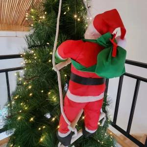 사다리타는 산타 크리스마스 트리 벽 장식 소품