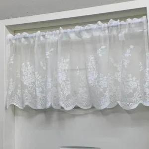 주방 창문가림막 레이스 짧은커튼 화이트 쪽커튼 창문가림막 주방창문 가리개 쪽