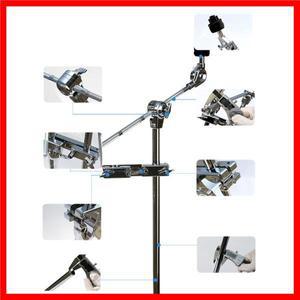 금속 전문 심벌 거치대 심벌 암 스탠드 마운트 드럼 익스텐션 톰 드럼 심벌 스탠드 카우벨용 심벌 부착