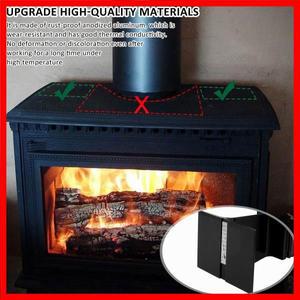 선풍기 열 구동 조용한 벽난로 5 날 스토브 효율적인 순환 따뜻한 공기 목재 버너