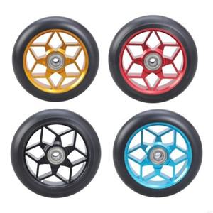 H8WC 110mm 알루미늄 합금 스코터 휠 베어링 스턴트 스쿠터 교체 킥 액세서리 지속