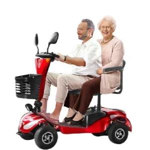 접이식 2인승 전동스쿠터 24V 사륜 어르신 노인 이동수단 장애인 오토바이 휠체어 출퇴근 장보기