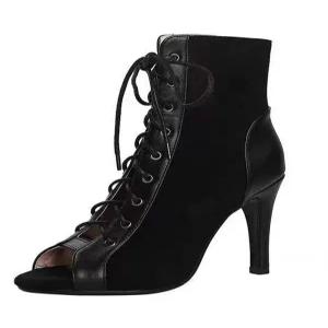 바이픽 코르셋 힐코레오힐 힐댄스힐 댄스구두 여름용 새틴 인디고