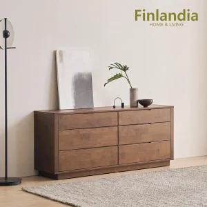 스타일 원목 1500 와이드체스트 서랍장