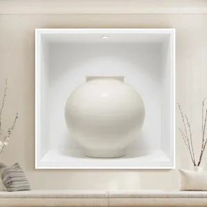 프리미엄 황실 달항아리 그림 대형 캔버스 거실 인테리어