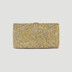 [콩심팥심]여성 비즈 클러치백 사각 핸드백 반짝이 손가방