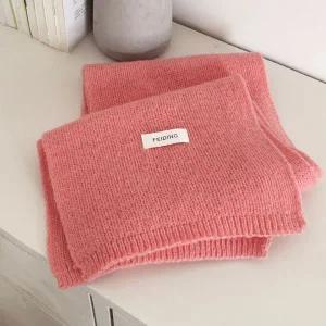 [콩심팥심]겨울 목도리 남자 여자 커플 학생 머플러 라이트핑크 겨울머플러