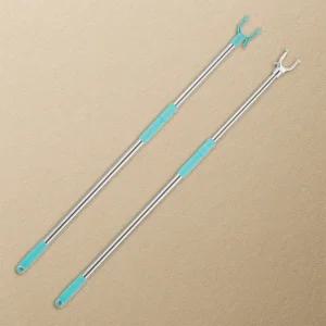 높은 옷장 옷걸이봉 길이조절 내리기 꺼내기 막대