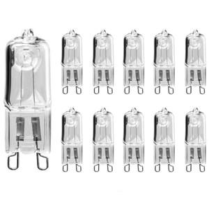 10PCS G9 220V 20W 25W 40W 60W 에코 할로겐 전구 캡슐 LED 램프 삽입 비즈 크리스탈