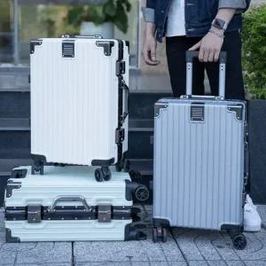 하나빌라 HA-1010 알루미늄 프레임 20인치 블랙라인 여행용 하드캐리어