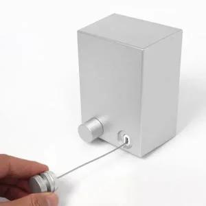 [콩심팥심]빨랫줄 스마트 와이어 공간활용 스텐빨래줄 실버 시크