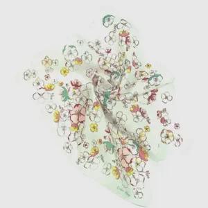 한지 꽃프린트 손수건 닥나무 원료의 한지를 이용한 잡화 전주한지 남자 손수건