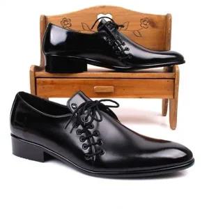 [하프클럽/]남성 수제화 더비 2color 구두 통굽 소가