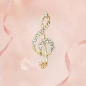 정장 다이아몬드 고급 코트핀 옷핀 첼로 브로치 음악