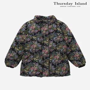 [써스데이아일랜드][Thursday Island] 플라워자카드 다운 점퍼(T238MDJ633W)