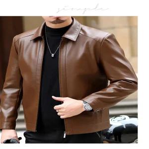 남성 가죽자켓 슬림 차이나 카라 천연 고급 양가죽 잠바 라이더자켓 블랙 브라운 봄가을