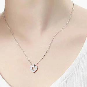 [콩심팥심]포인트 목걸이 장식 기념일 선물 하트 생일 여성