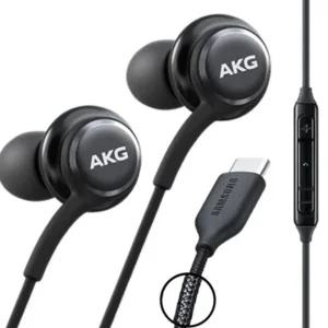 (블랙) 삼성 AKG C타입 유선 이어폰/PC/노트북/C핀/고음질/스마트폰/연결/젠더/마이크/연결잭/런닝/컴퓨터