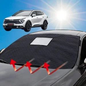 스포티지NQ5 차량 앞유리 커버 덮개 햇빛가리개 성에방지커버 앞창가리개 사계절용 자외선차단 블랙박