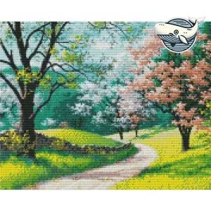 [콩심팥심]봄 정원 풍경 보석십자수 아트 취미작품