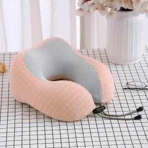 핑크 목쿠션 목베개 캠핑 차량 소프트 메모리폼 (WD87348)