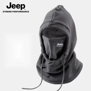 JEEP 남녀공용 모자 스카프 세트 겨울 기능성 방풍 모자