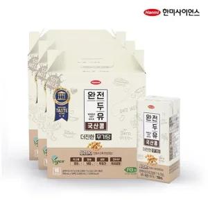 [48팩] 완전두유 더진한 국산콩 무가당 (190ml x 16팩 x 3박스)