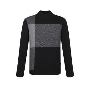 울혼방 빅체크 하프터틀넥 니트__DKW3SWTN402G1