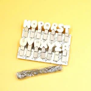 알파벳 그리기 사진 나무집게 마끈 가랜드