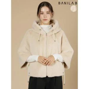 [하프클럽/바닐라비]여성 후드 퍼 케이프 집업