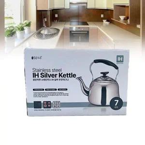 보온주전자 보리 물 스텐 IH 인덕션 실버 주전자 7L 차주전자