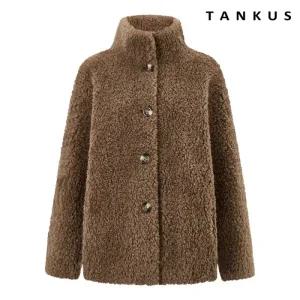 양털 하이넥 버튼 하프 자켓 (TX4JK002L0)