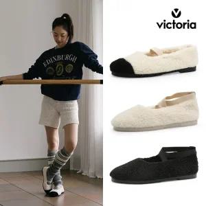 [본사공식] 빅토리아 쿵푸 카사 발레리나 스트랩 캡토 퍼 플랫슈즈 3종택일