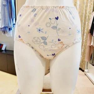 VPT6587_플라워나염 밑위높은 부인군 면팬티