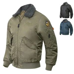 [디바옴므]카라털 탈부착 US 에어포스 와팬 항공 패딩점퍼 작업복 야상