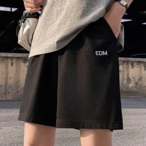 [피커]편한 와이드핏 반바지 허리밴딩 팬츠 5부 2