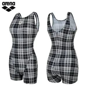 아레나 멜로우체크 2부 반신 U백 A5FL1LD40 여성 반신수영복
