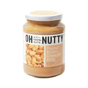 오넛티 땅콩버터 땅콩잼 크런치 100프로 450g 1개