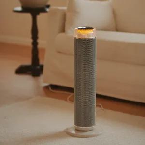 넓은공간 즉각발열 고효율 LED무드등 온도설정 타워형온풍기 타이머 리모컨형/업소용 사무실 가정용온풍기