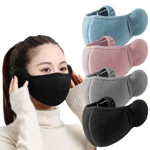 3장세트 유니미스 남녀공용 겨울 플리스 방한 보온 귀마개 마스크
