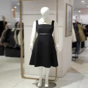 [에꼴드파리] (미센스) 배색 뷔스티에 플레어 원피스 MB59OPM182A